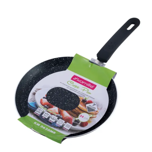 Сковорідка для млинців d24см індукційне дно алюміній а/п Marble KAMILLE Житомир - фото 1