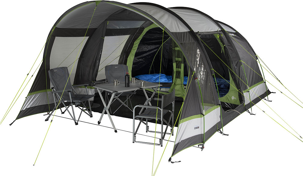 Палатка пятиместная High Peak Garda 5.0 Light Grey/Dark Grey/Green (11823) Киев - изображение 5