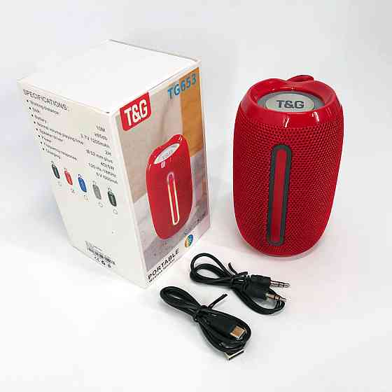Акумуляторна переносна колонка TG653, Світломузична портативна колонка, Музичні колонки для вулиці ME-62 Івано-Франківськ