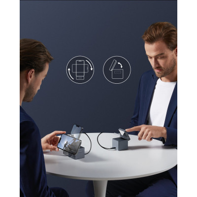 Зарядное устройство Anker MagGo Wireless Charging Station 15W 3-in-1 Cube Black (Y1811G11) Винница - изображение 4