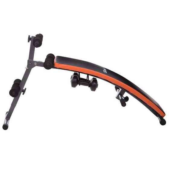 Скамья для пресса гнутая складная Качай Железо-10 Тренажеры для пресса, гиперэкстензии эргономичная Киев