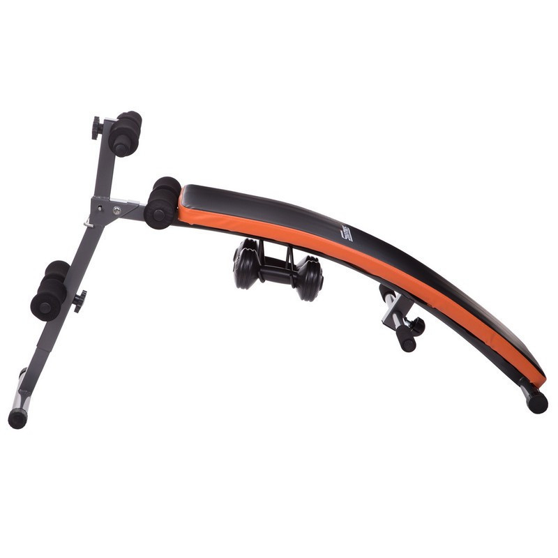 Скамья для пресса гнутая складная Качай Железо-10 Тренажеры для пресса, гиперэкстензии эргономичная Киев - изображение 4