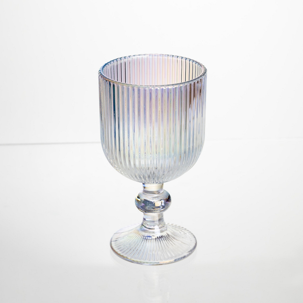 Набір келихів для вина 6 штук 220 мл на ніжці скляні Прозорий Yiwu HP-19-205 Київ - фото 2