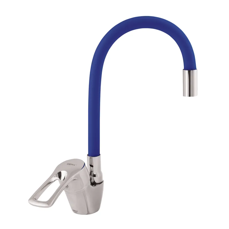 Кухонный смеситель Zerix YUB 181 с синим гибким изливом ZX0436 Харьков - изображение 1