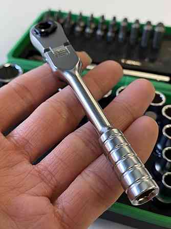 Тріскачка міні 1/4" з шарніром TOPTUL 60 зубців (ісп. з FTDF0810) CHEV0811 Чернігів