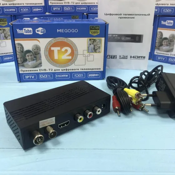Цифровий ефірний приймач з екраном DVB-T2 метал. IPTV/YouTube/WiFi/MP4/1080 Megogo M8 Київ