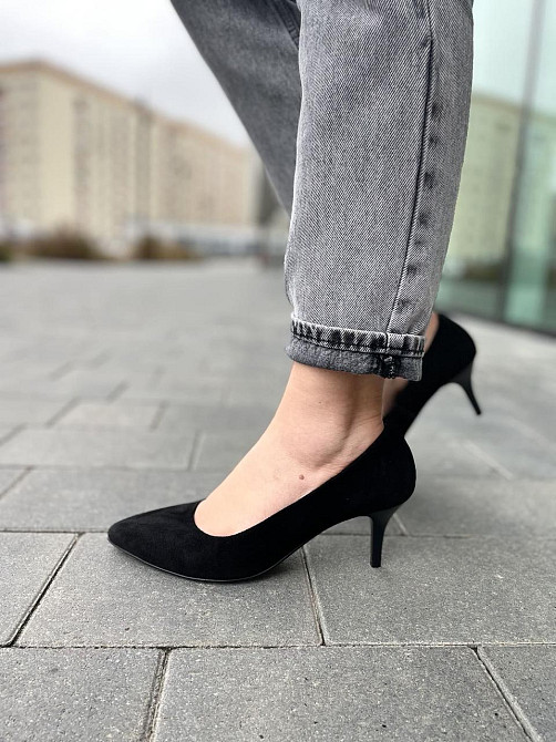 Туфлі жіночі SEE SEVEN чорні натуральна замша 38р. (3864) Коломыя - изображение 7