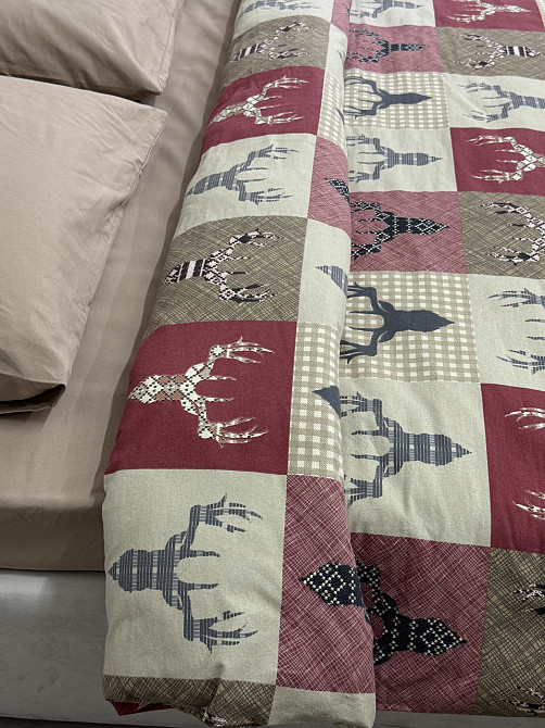 Ecotton Комплект постільної білизни Ecotton полуторний 150х215 см червоний Олені новорічний Коломыя - изображение 10