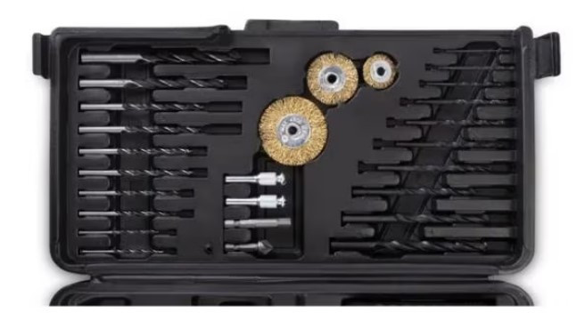 SR-040 Набор Аккумуляторных Шуруповертов 24V с 2 АКБ, Быстрой Зарядкой и 94 Аксессуарами в Кофре (18+1 режим) Одесса - изображение 5