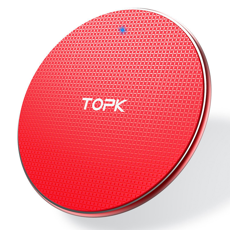 Беспроводное зарядное устройство Topk Wireless Charger B01W (Красное) Николаев - изображение 1