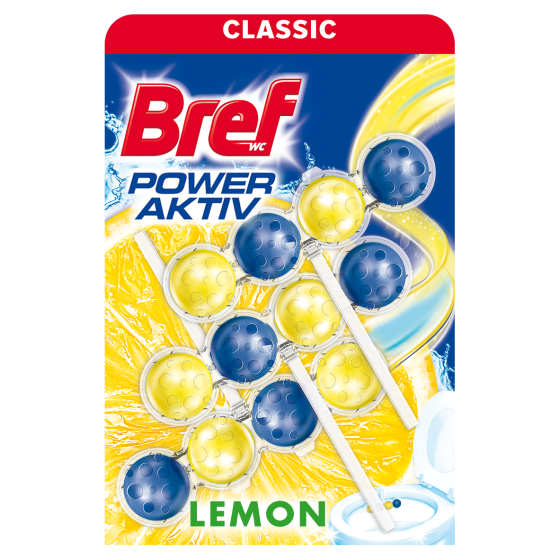 Очищаючий блок для туалету Bref Power Aktiv Океан, 3*50 г Харків