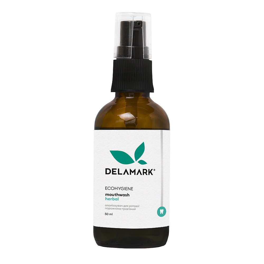 Ополіскувач для ротової порожнини Трав’яний з профілактичною дією De La Mark 50 мл Київ - фото 1