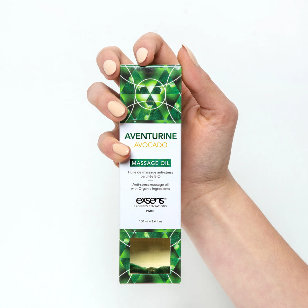 Розпродаж!!! Масажна олія EXSENS Aventurine Avocado (антистрес) 100мл (термін 12.2026) Sex Aura Київ - фото 3