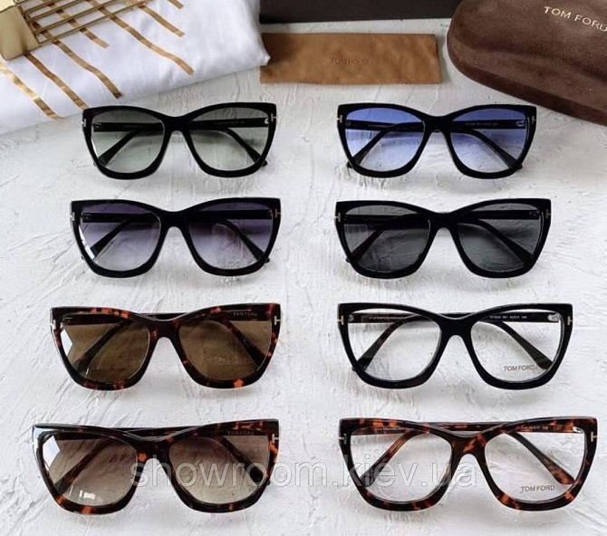Жіночі сонцезахисні окуляри кішки Tom Ford (5520) Lux Київ - фото 2