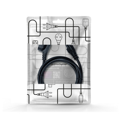 Кабель питания C5 1.8m black Armorstandart (ARM73122) Винница - изображение 3
