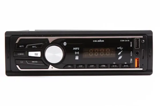 Автомагнитола Celsior CSW- 241R Red BT/USB+USB Charge/MicroSD/ISO/доп. разъем (без радиатора) Винница