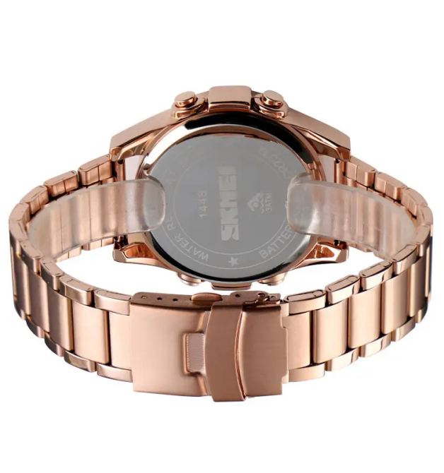 Наручные мужские часы Skmei 1448 Indigo Розовое золото Киев - изображение 4