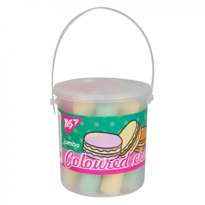 Крейда Yes кольорова Sweet Cream 12 шт JUMBO в відрі (400510) Вінниця - фото 1