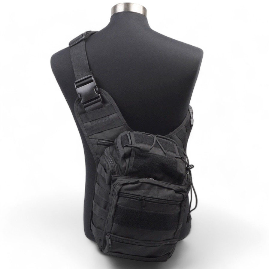 Тактична сумка для активного життя, Нагрудна сумка бананка містка, Чоловіча сумка-слінг тактична хакі VH-58 Івано-Франківськ - фото 2