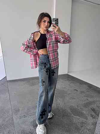 Жіноча сорочка в клітинку ( з накатом) Одеса