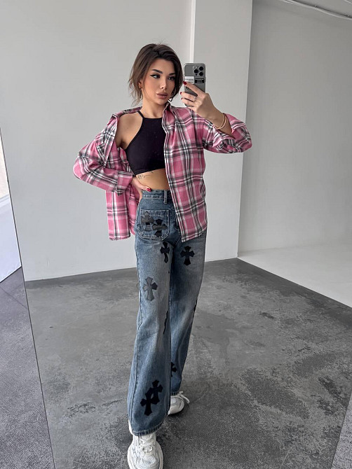 Жіноча сорочка в клітинку ( з накатом) Одеса - фото 2