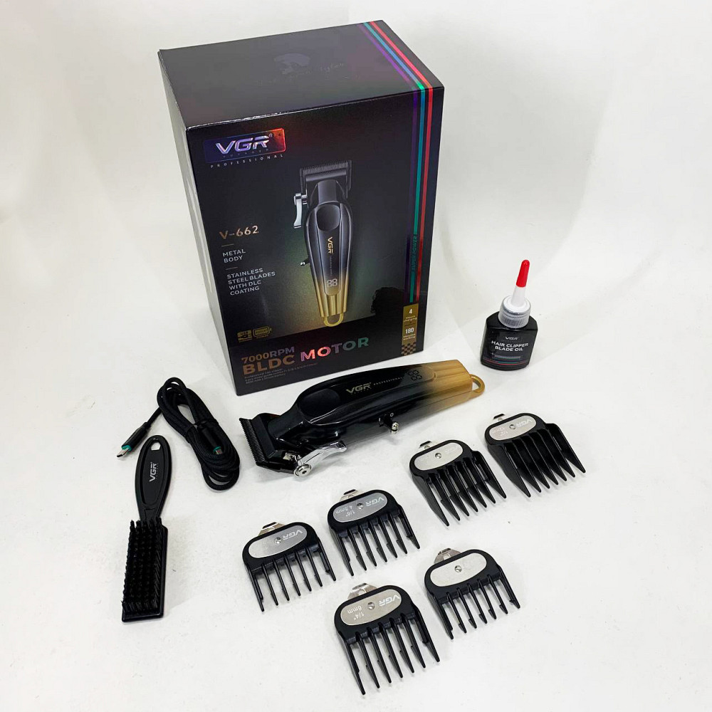 Машинка для стрижки волосся домашня VGR, Машинка для стрижки з потужним акумулятором XZ-27 Івано-Франківськ - фото 10