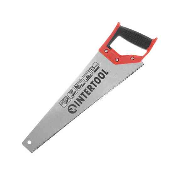 Ножівка по деревині, 400 мм, з гартованим зубом, 55 HRC INTERTOOL HT-3101 Київ