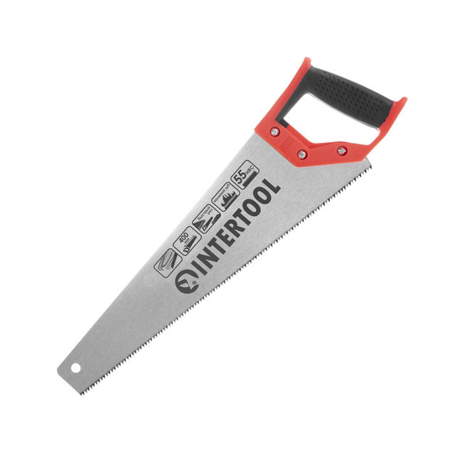Ножівка по деревині, 400 мм, з гартованим зубом, 55 HRC INTERTOOL HT-3101 Київ - фото 2