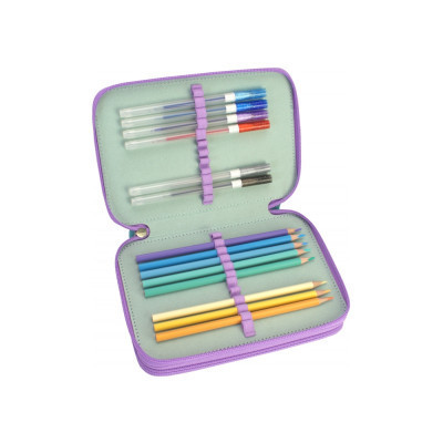 Пенал Cool For School 2 отделения с отворотами Розовый (CF87275) Винница - изображение 2