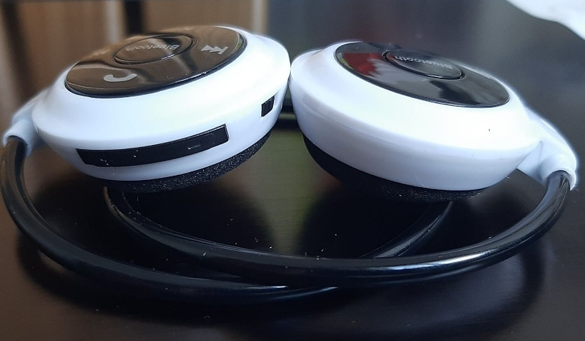 Спортивні бездротові навушники Air Music Bluetooth (чорні.) Харків - фото 5