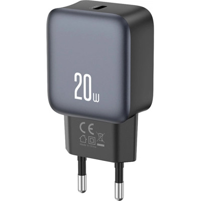 Зарядний пристрій XO USB-C PD20W Black (L153.black) Вінниця - фото 1