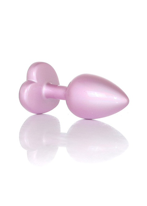 Анальная металлическая пробка Plug-Jewellery Pearl Pink Heart PLUG- Clear S Sex Aura Киев - изображение 5