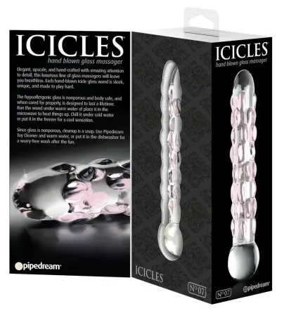 Фалоімітатор скляний ICICLES №7 Sex Aura Київ