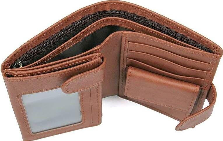 Портмоне чоловіче з натуральної шкіри Коричневе (Vintage) Київ - фото 11