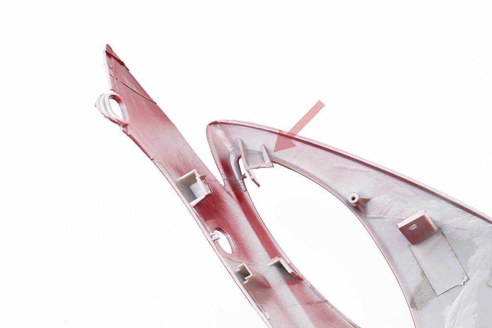 УЦІНКА Yamaha JOG SA-36J/39J пластик - верхній бічний лів+права к-кт 2шт, БОРДОВИЙ (див. фото відламано кріплення) Киев - изображение 3