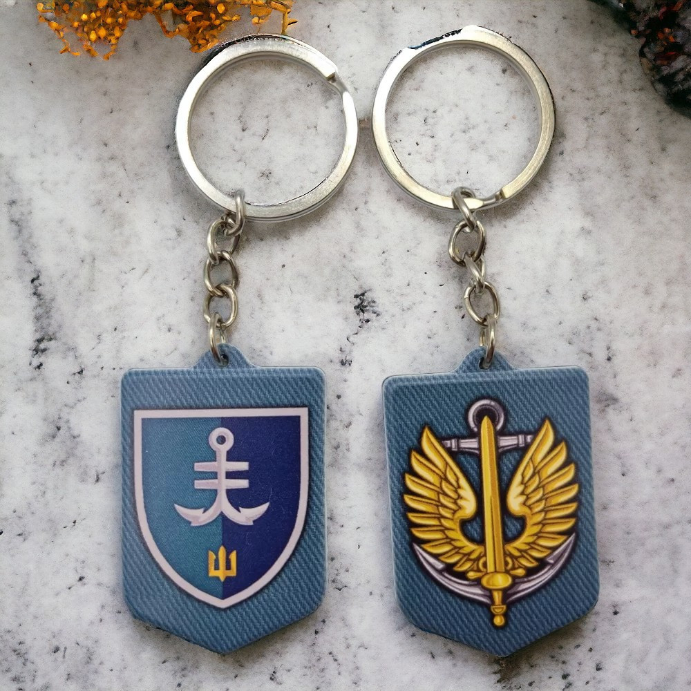 Брелок гумовий 35 окрема бригада морської піхоти Запоріжжя - фото 2