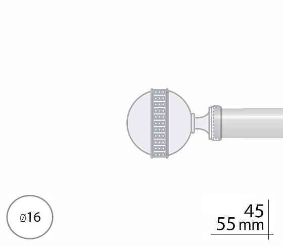 Закінчення для карнизу Orvit АВЕЯ 16 мм АНТИК Львів