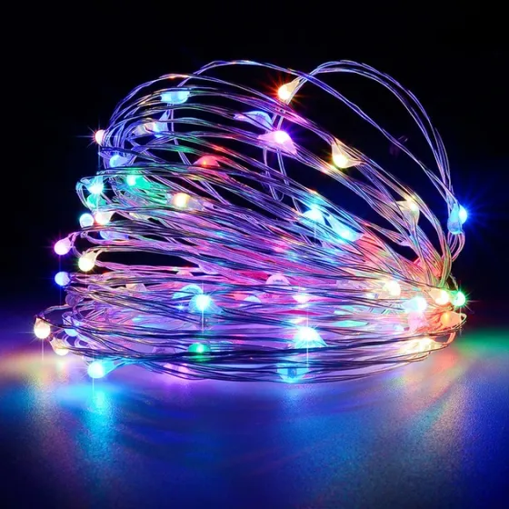 Гірлянда-роса (Copper Wire) 30M-1 внутрішня, пров.: прозорий, 3 м (Різнобарвна) 7741 Київ