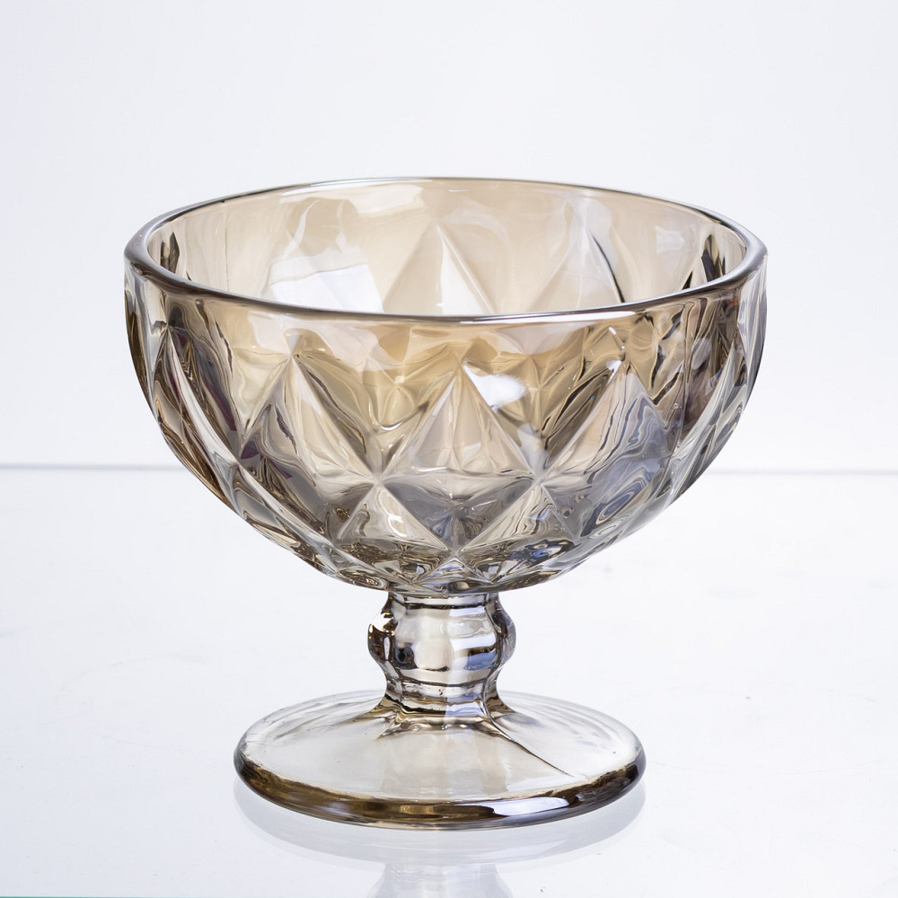 Набір креманок Citrine 300 мл HP-19-283 6 шт десертна ваза тарілка для десертів прозорий Коломия - фото 3