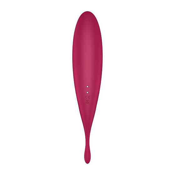 Вибратор с волновой стимуляцией Satisfyer Twirling Pro+ с приложением, красный Sex Aura Киев