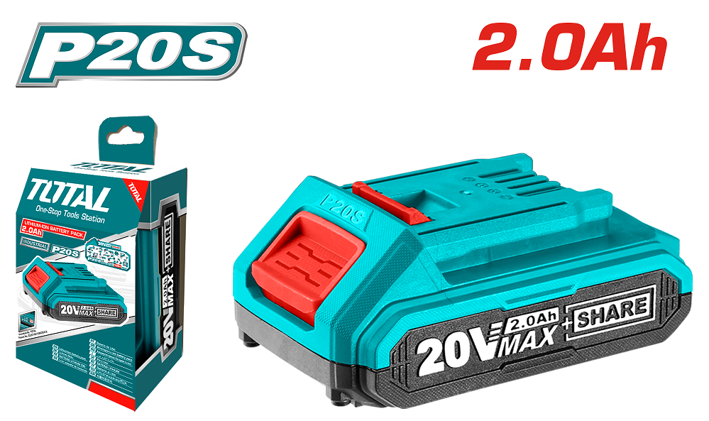 Акумуляторна батарея TOTAL TFBLI20011 20В Li-ion (6906710) Київ - фото 1