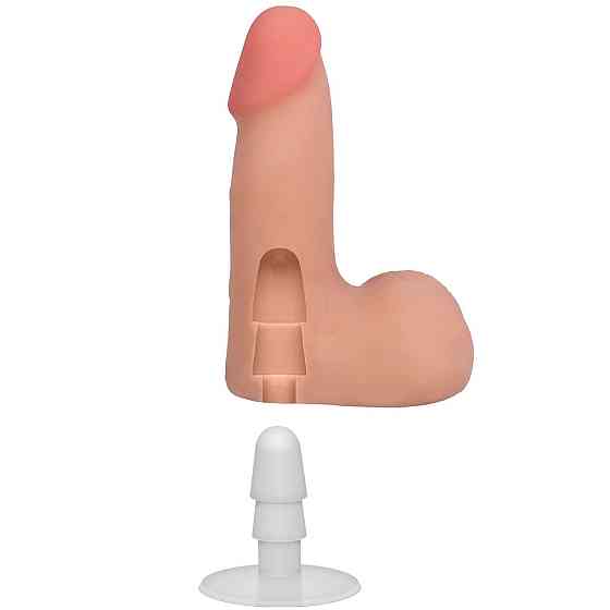 Фалоімітатор Doc Johnson The Realistic Cock ULTRASKYN - 5 Inch with Balls Vanilla Sex Aura Київ