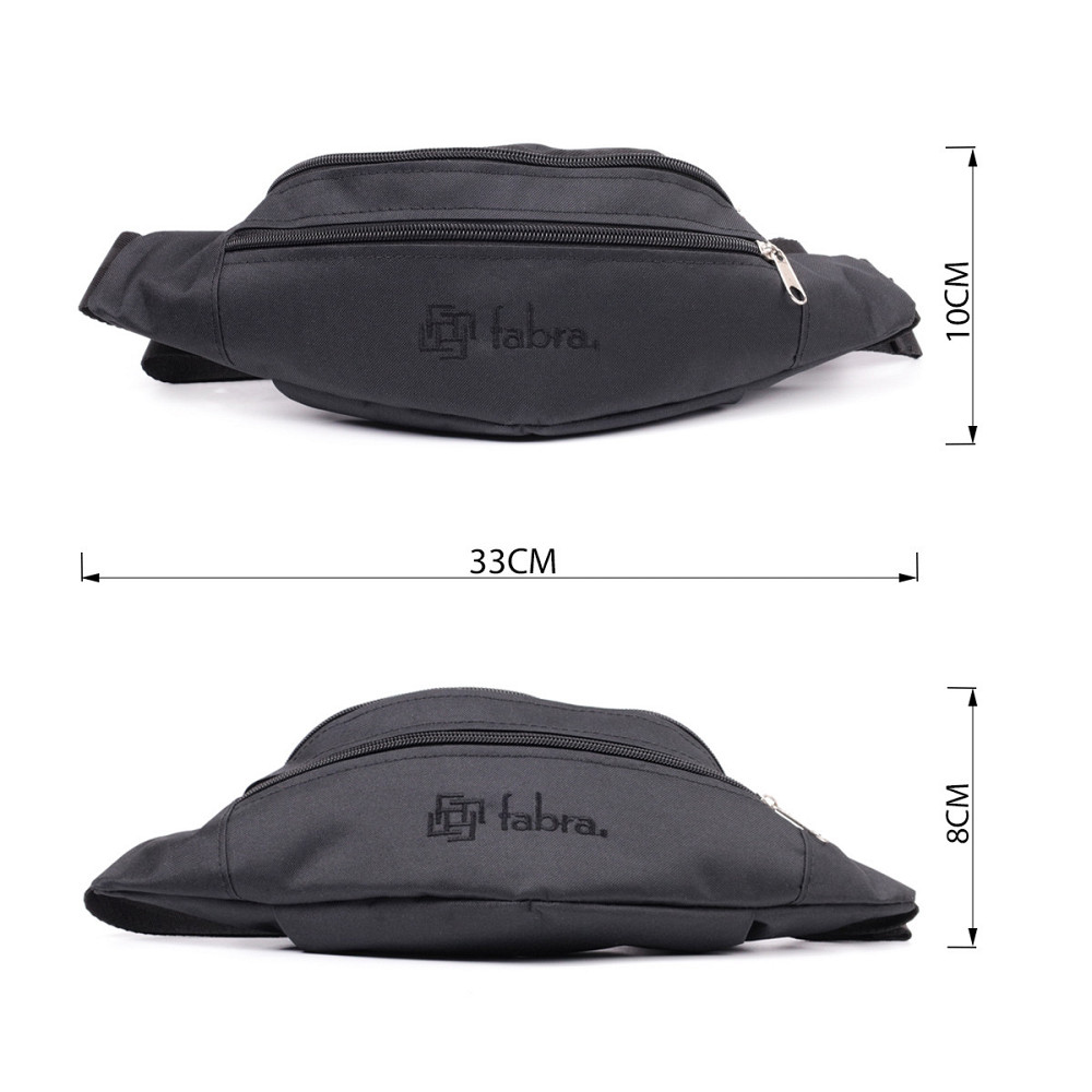 Універсальна сумка на пояс з якісного поліестеру FABRA 22580 Чорний Київ - фото 2