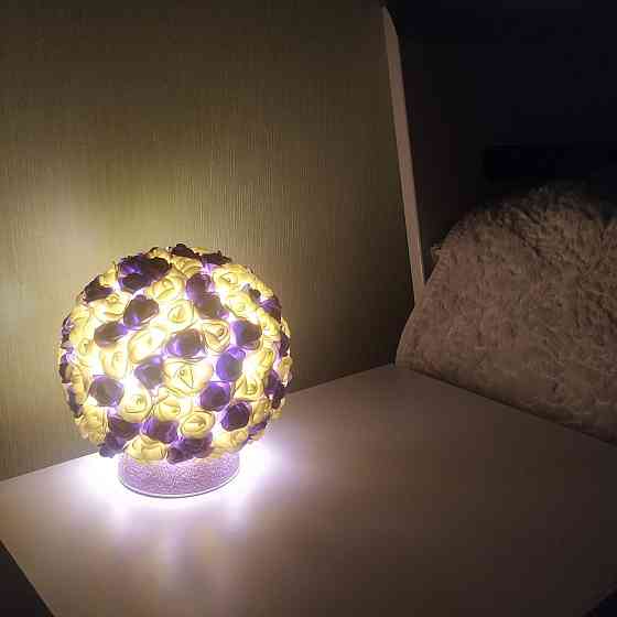 Світильник-нічник "Букет жовто-бузковий троянд" Дніпро