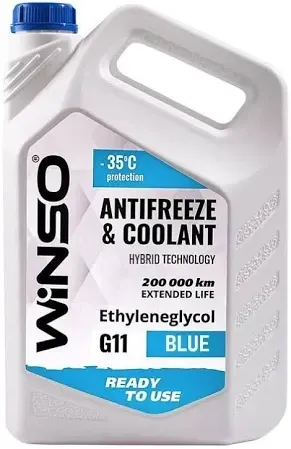 Антифриз концентрат WINSO BLUE G11, 5 кг (881030) Ковель - фото 1