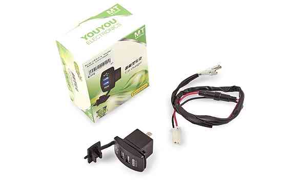 Разъем USB 5V 3,1А (врезной, прямоугольный) (2 порта) Мукачево