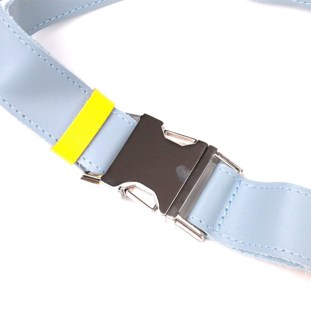 Патриотическая кожаная сумка-бананка комби двух цветов Сердце (GRANDE PELLE) Киев - изображение 9