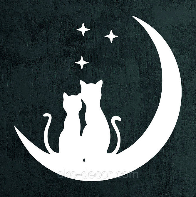 Декоративное настенное 3D Панно «Коты» Декор на стену с объемом 70*70 см, Белый Киев - изображение 8