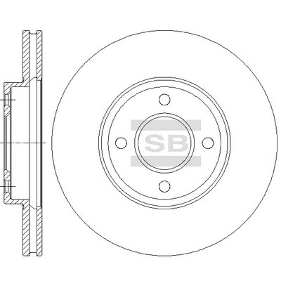Гальмівний диск HI-Q SD4235 Вінниця - фото 1