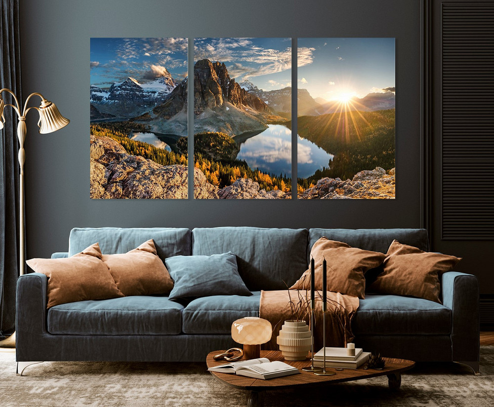 Модульная картина в гостиную / спальню  Гори  ART-093_3A 70х130 см Киев - изображение 3